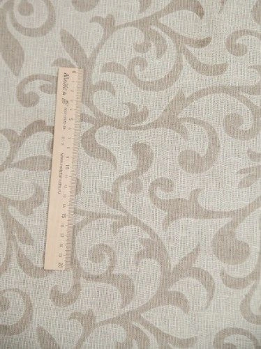 Льняная ткань декоративная Злато ширина 220