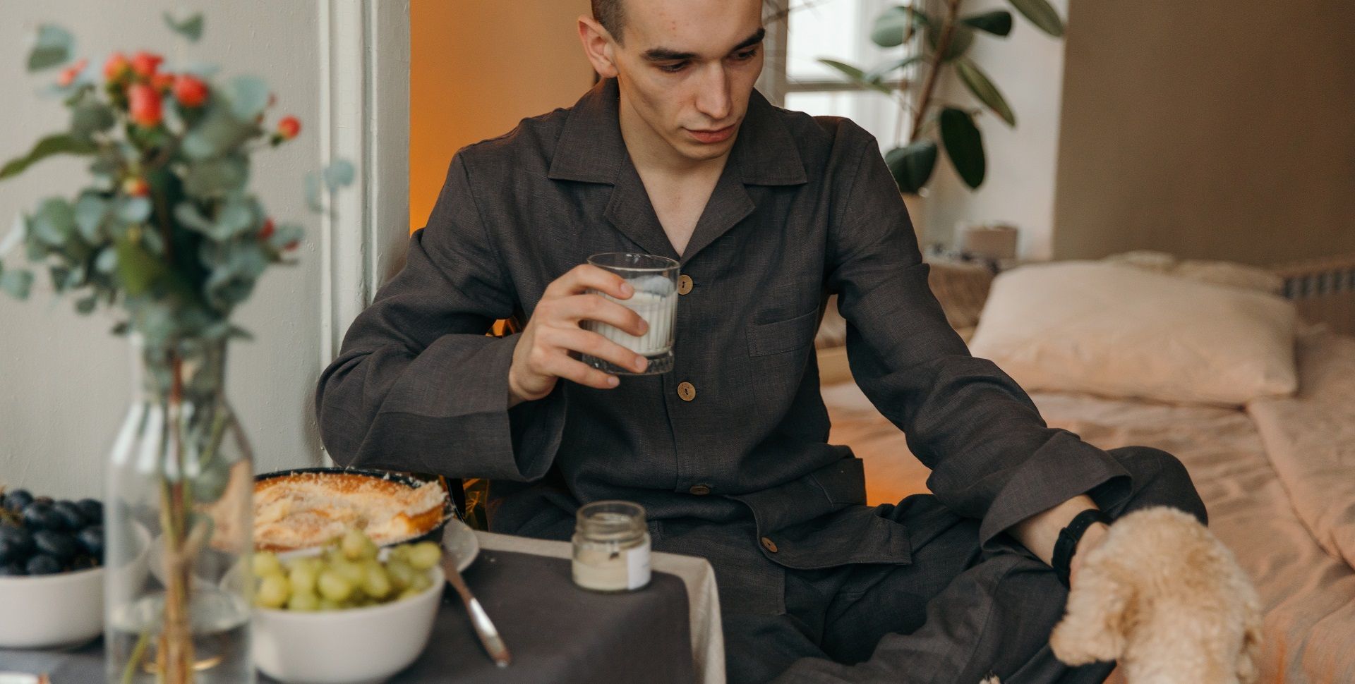 Осеннее утро в мягкости льна