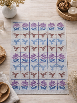 Полотенце льняное Колибри