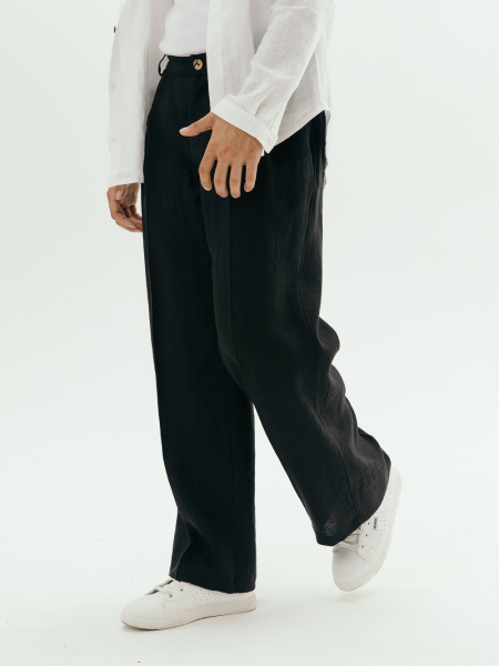 Брюки Wide black