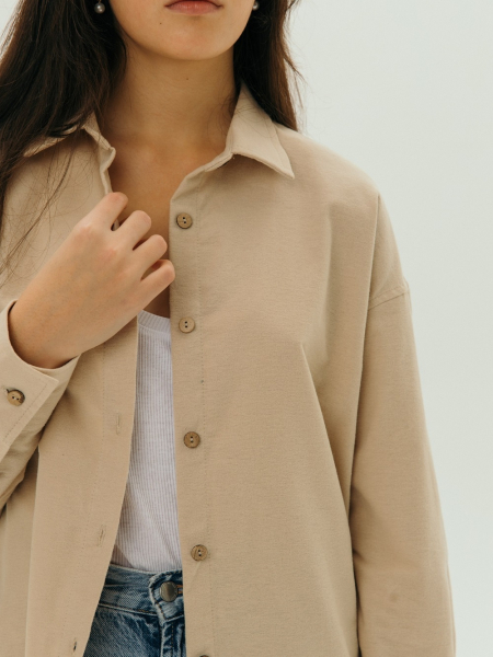 Рубашка flannel Celine natural