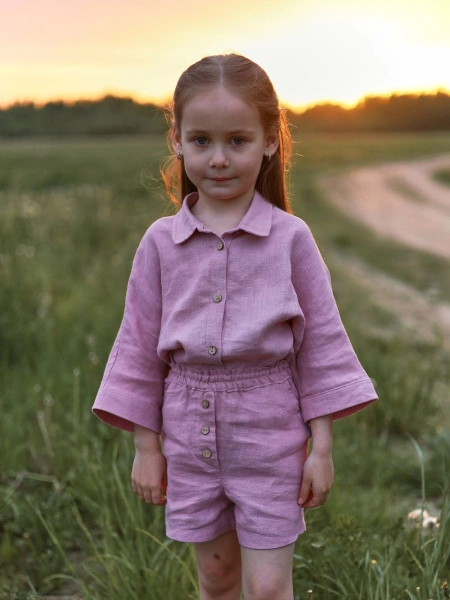 Рубашка детская Kiki dusty rose