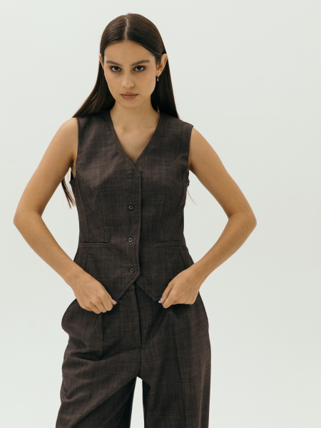 Жилетка wool Classy limited chocolate