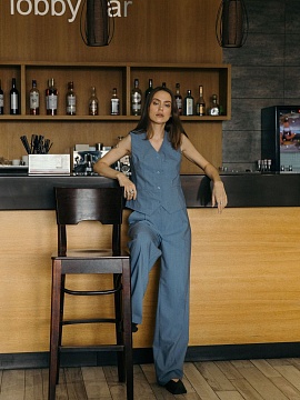 Брюки wool Classy sky