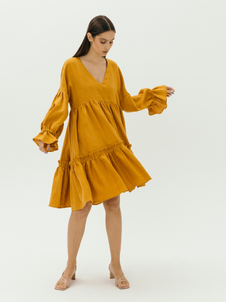 Платье Virginia limited mustard