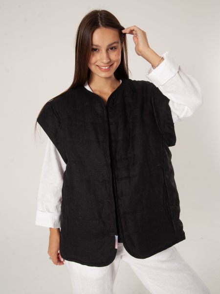 Куртка-жилет Boho black