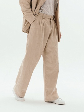 Брюки velvet Wide limited beige