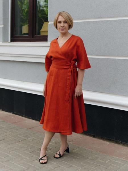Платье Blossom limited terracotta
