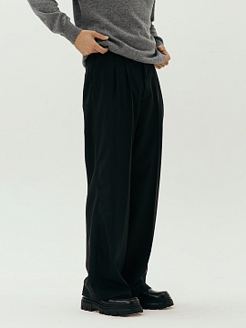 Брюки wool Wide black