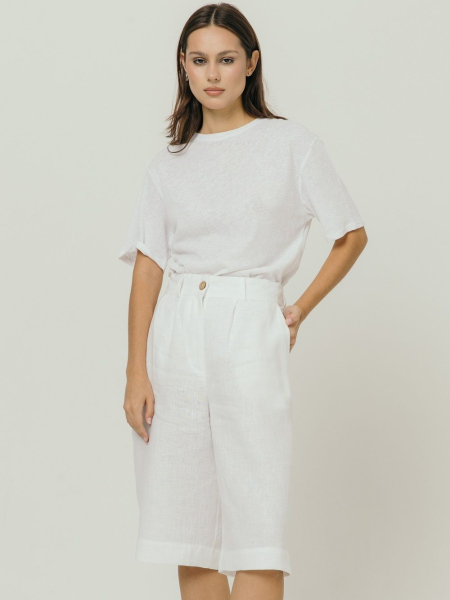 Шорты-бермуды Milan white