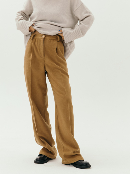 Брюки wool Classy limited mustard