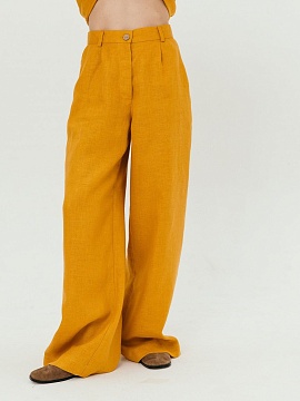 Брюки-палаццо Parisian limited mustard pattern