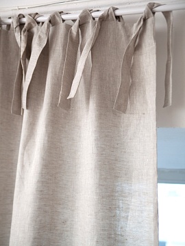 Шторы льняные Aurora natural