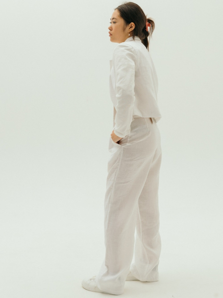 Брюки Classy white