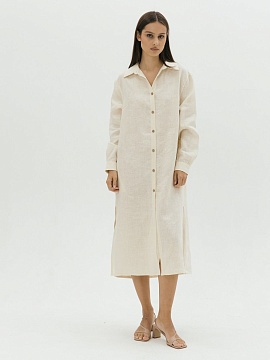 Платье-рубашка Fresh limited ecru
