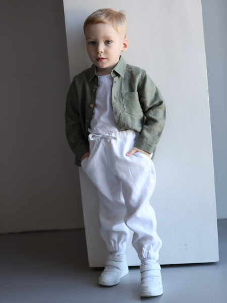 Брюки детские Sandro white