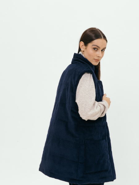 Жилет стеганый velvet Snezhno limited sea