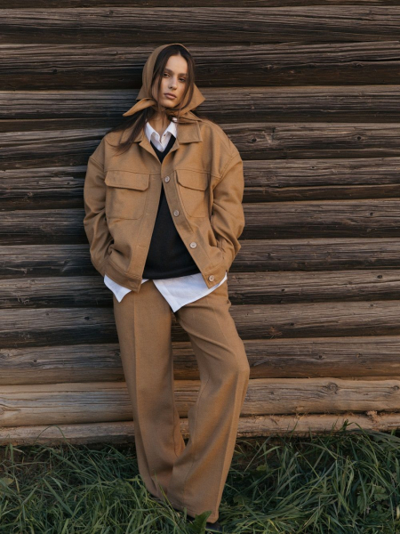 Косынка wool Istoki limited mustard