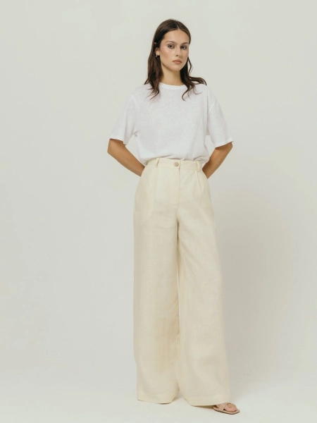 Брюки-палаццо Parisian limited ecru