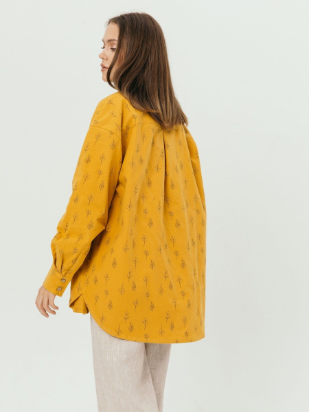 Рубашка flannel Liberty limited mustard trees
