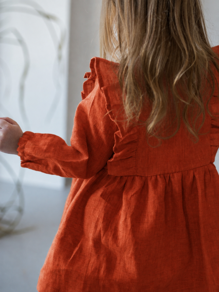 Платье детское Angel limited terracotta