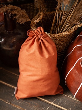 Мешочек для хлеба/круп темно-оранжевый