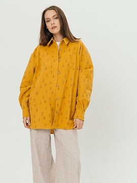 Рубашка flannel Liberty limited mustard trees
