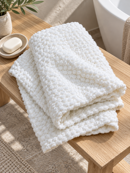 Полотенце вафельное Marshmallow white