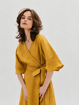 Платье Blossom limited mustard