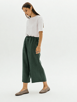 Брюки-кюлоты Kaia limited green