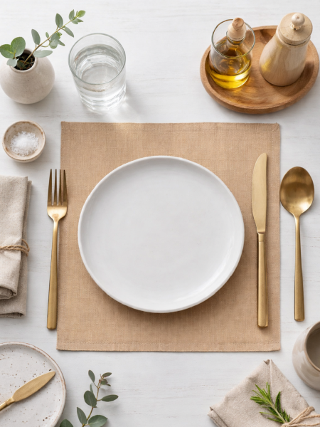 Салфетка льняная цвет бежевый