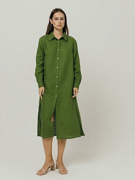 Платье-рубашка Fresh limited green