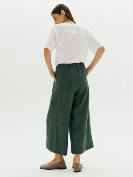 Брюки-кюлоты Kaia limited green