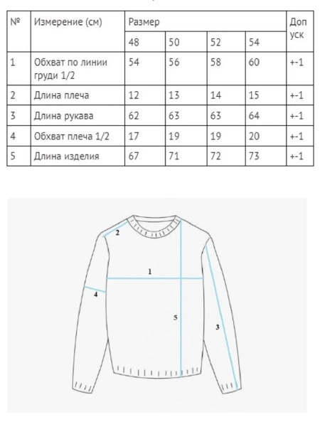 Свитер Warm limited indigo