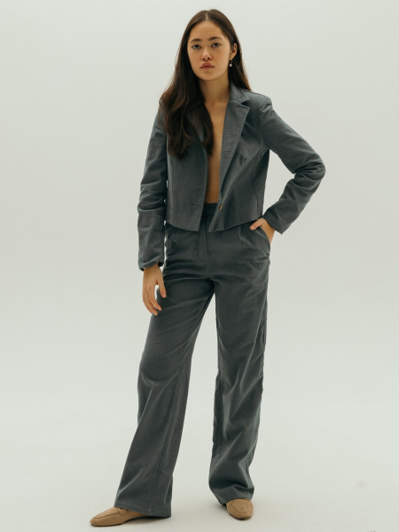 Жакет velvet Classy graphite