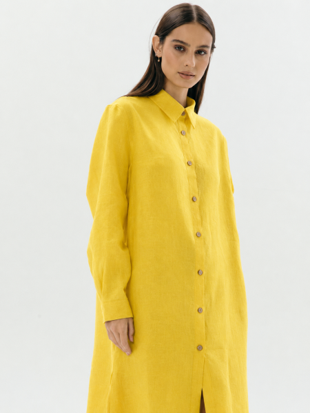 Платье-рубашка Fresh limited yellow