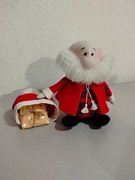 Льняной сувенир Дед Мороз