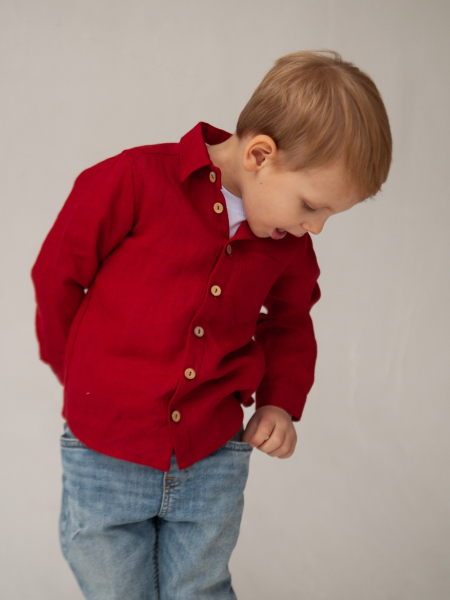 Рубашка детская Romeo limited red