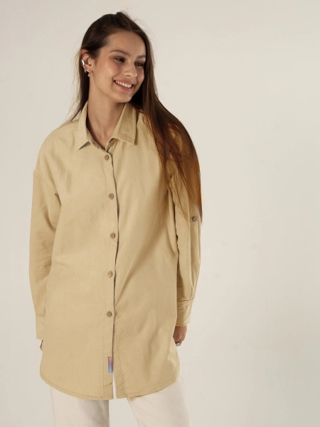 Рубашка velvet Celine natural