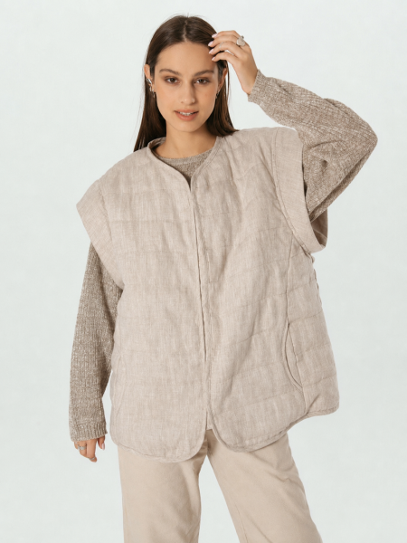 Куртка-жилет Boho natural