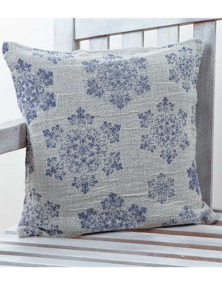 Декоративная наволочка изо льна Метель