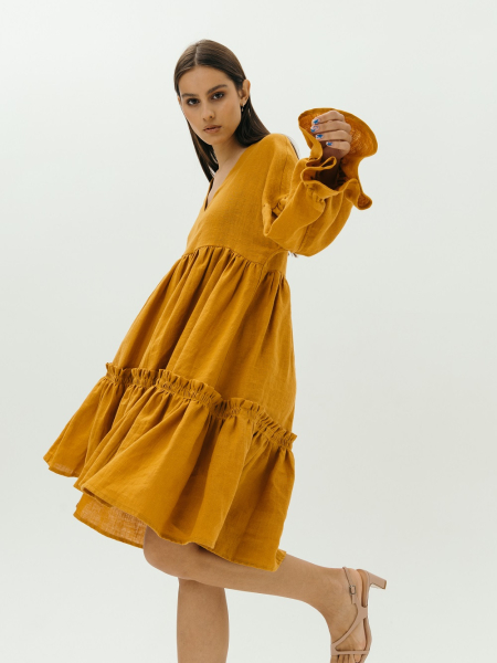 Платье Virginia limited mustard
