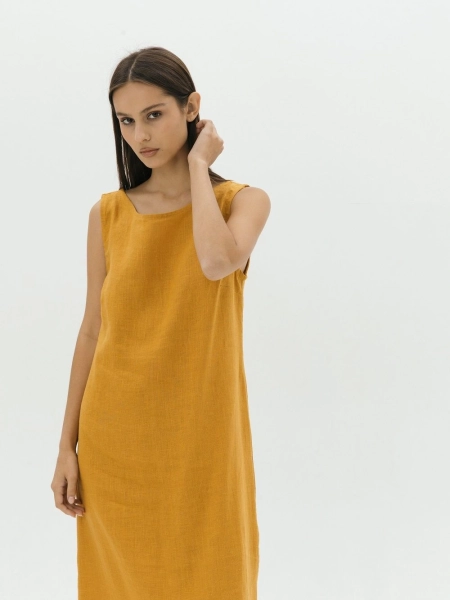 Платье Elegant limited mustard