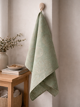 Полотенце льняное Огуречный принт