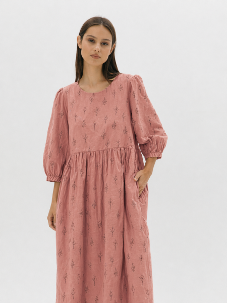 Платье flannel Margo limited dusty rose trees