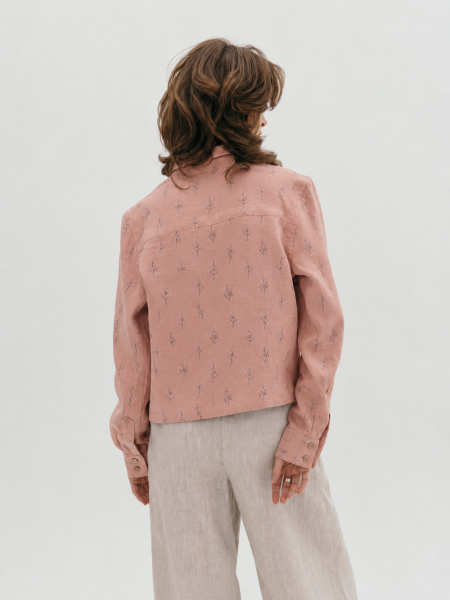 Рубашка flannel Vivid limited dusty rose trees