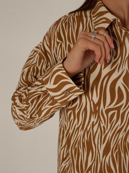 Рубашка Celine limited zebra