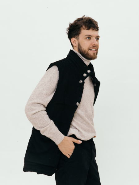 Жилет стеганый velvet Snowfall black