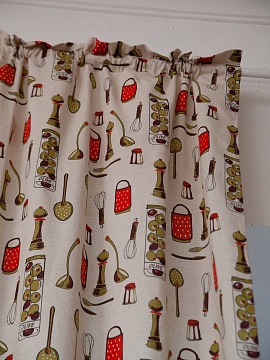 Шторы льняные Оливки