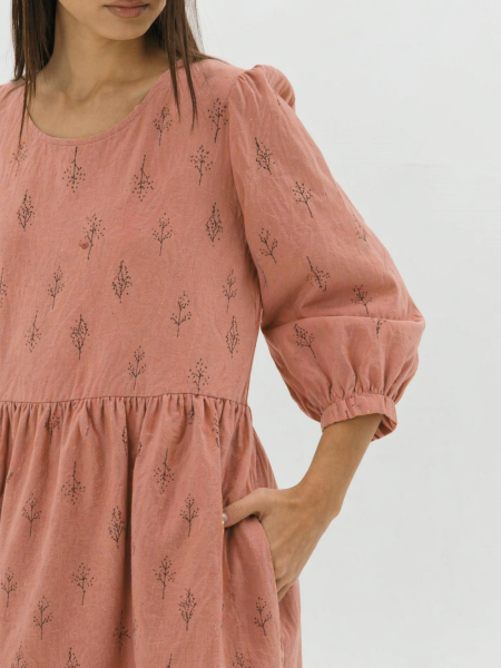 Платье flannel Margo limited dusty rose trees